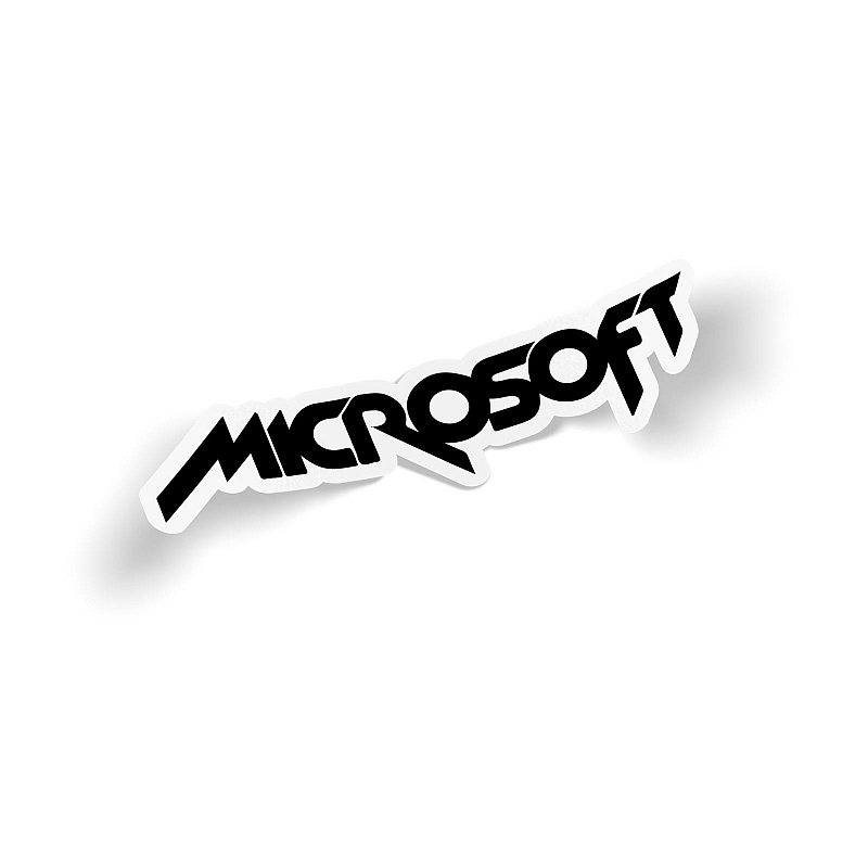 Стикер Microsoft 1980 logo - # 1 Стикер Microsoft 1980 logo #1