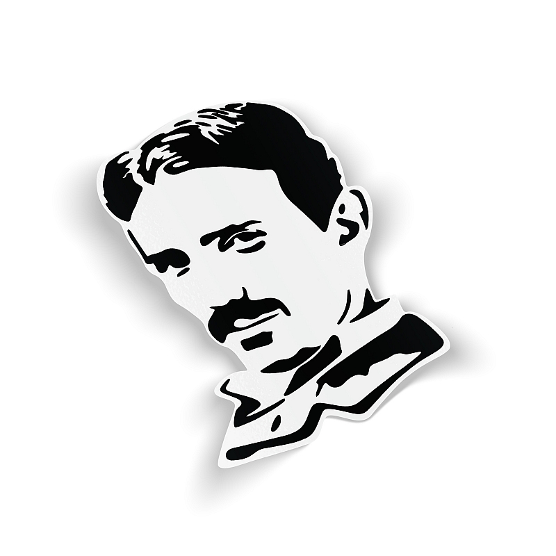Стикер Никола Тесла - # 1 Стикер Никола Тесла #1
