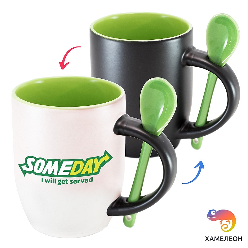 Кружка хамелеон Someday i will get served - # 1 Кружка хамелеон Someday i will get served #1