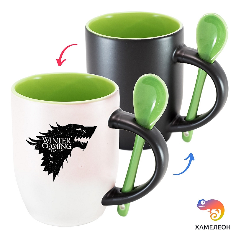 Кружка хамелеон Winter is Coming - # 4 Кружка хамелеон Winter is Coming #4
