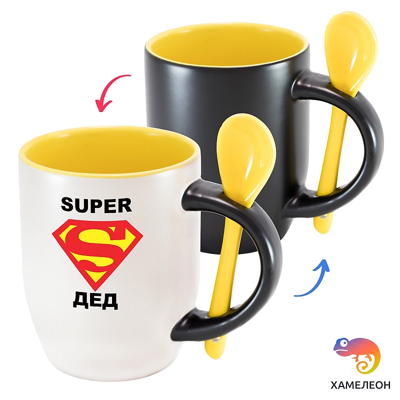 Кружка хамелеон «Super Дед» - # 1 Кружка хамелеон «Super Дед» #1