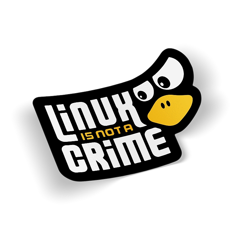 Стикер Linux is not a Crime #1
