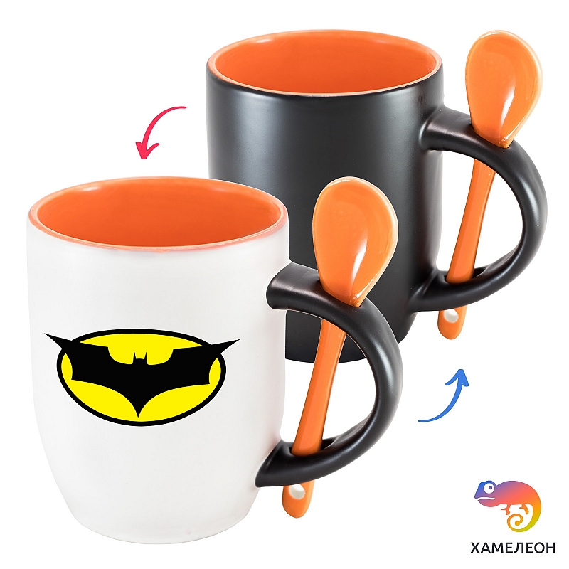 Кружка хамелеон Batman (logo) - # 2 Кружка хамелеон Batman (logo) #2