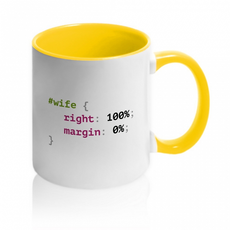 Кружка программиста. Жена всегда права - # 4 Кружка программиста. Жена всегда права #4