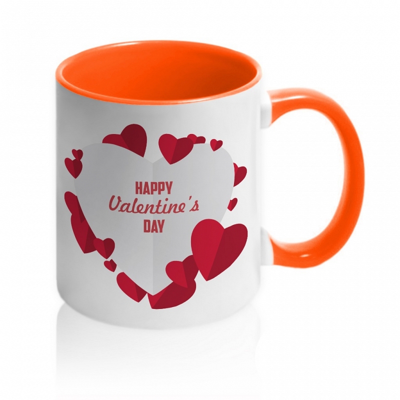 Кружка Happy Valentine's Day (сердечки) - # 2 Кружка Happy Valentine's Day (сердечки) #2