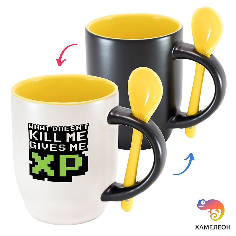 Кружка хамелеон Kill Me Gives Me XP - # 3 Кружка хамелеон Kill Me Gives Me XP #3