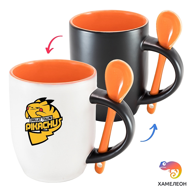 Кружка хамелеон Angry Pikachu - # 2 Кружка хамелеон Angry Pikachu #2