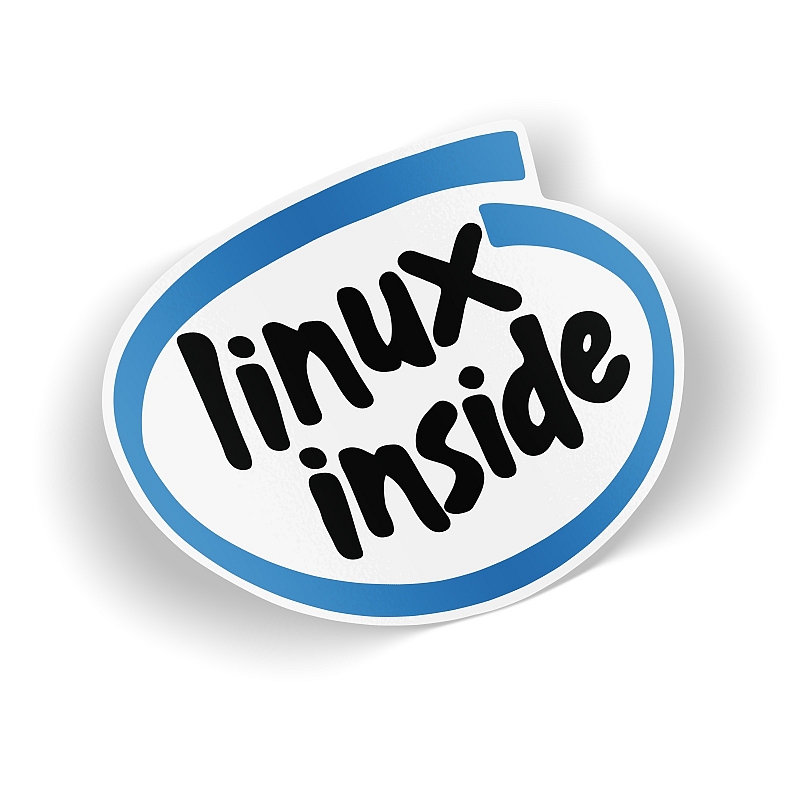 Стикер Linux Inside - # 1 Стикер Linux Inside #1