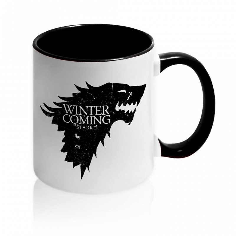 Кружка Winter is Coming черная - # 1 Кружка Winter is Coming черная #1