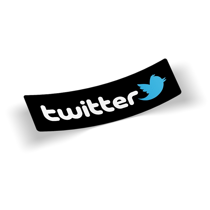 Стикер Twitter (black) - # 1 Стикер Twitter (black) #1
