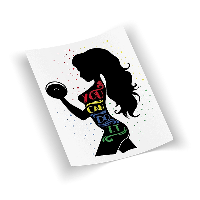 Стикер Fitness - You Can Do It - # 1 Стикер Fitness - You Can Do It #1