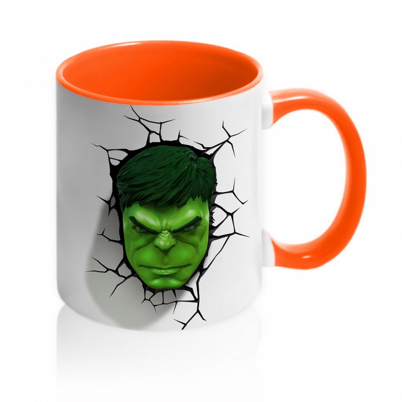Кружка с 3D Халком - # 2 Кружка с 3D Халком #2