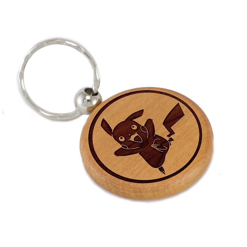 Брелок Pikachu из дерева - # 1 Брелок Pikachu из дерева #1