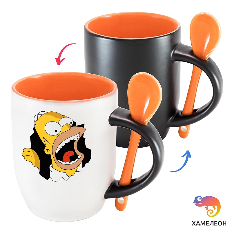 Кружка хамелеон «Гомер Симпсон псих» - # 2 Кружка хамелеон «Гомер Симпсон псих» #2