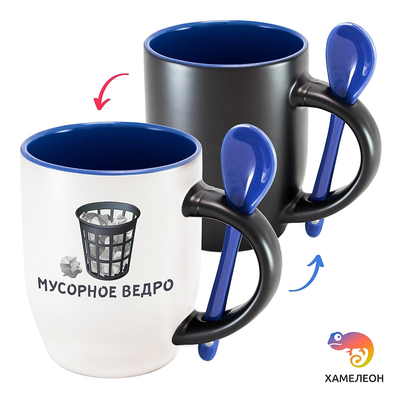 Кружка хамелеон «Мусорное ведро» - # 3 Кружка хамелеон «Мусорное ведро» #3
