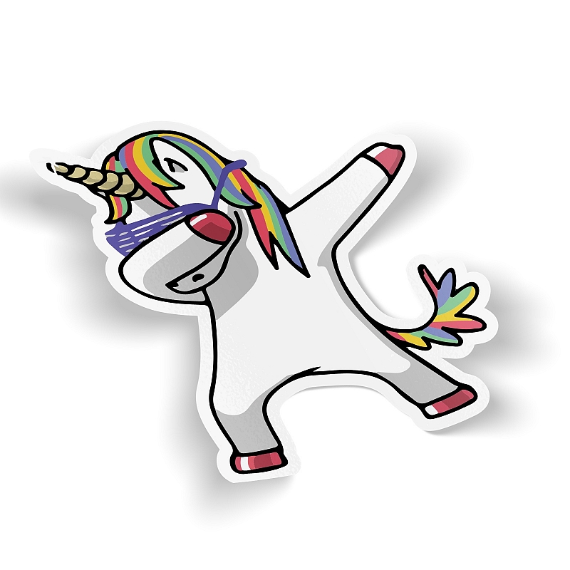 Стикер Dabbing Unicorn - # 1 Стикер Dabbing Unicorn #1