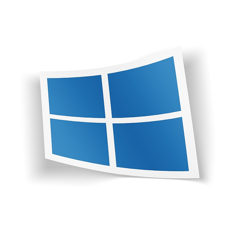 Стикер Microsoft Windows 10 - # 1 Стикер Microsoft Windows 10 #1