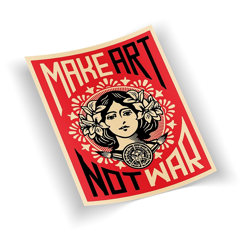 Стикер Make Art Not War - # 1 Стикер Make Art Not War #1