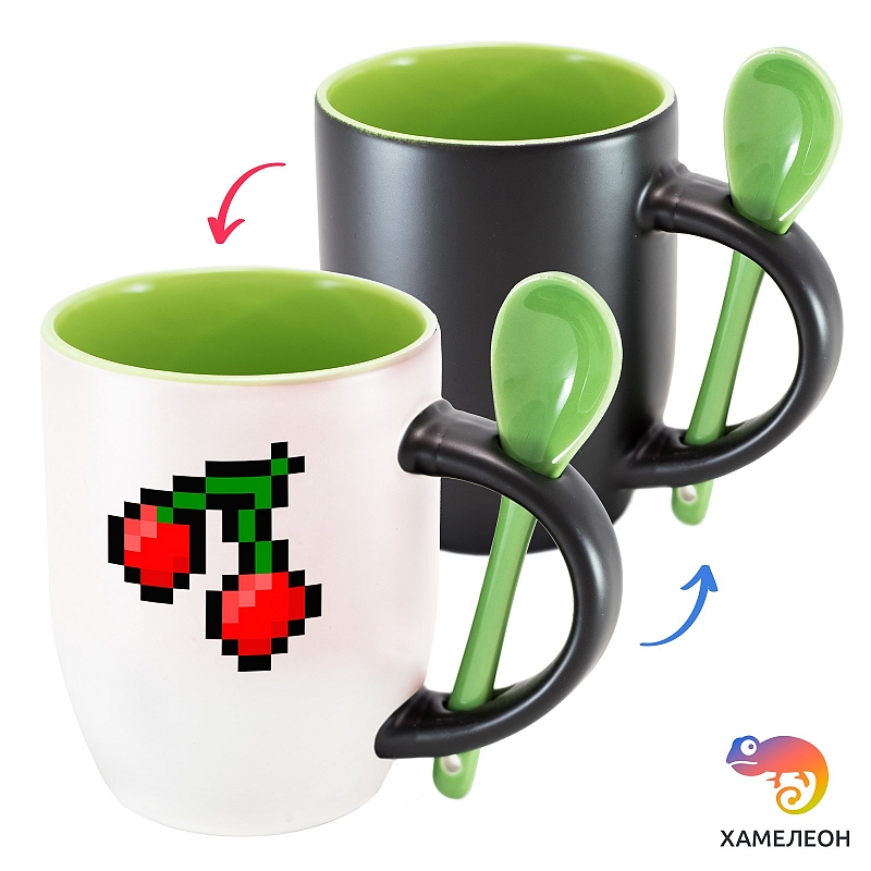 Кружка хамелеон Pacman Cherry - # 4 Кружка хамелеон Pacman Cherry #4