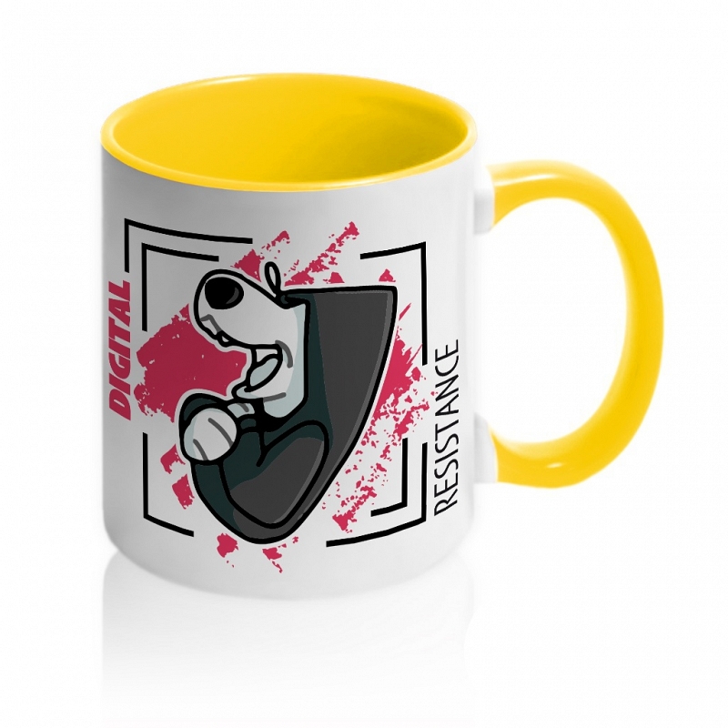 Кружка Digital Resistance - смеющаяся собака - # 5 Кружка Digital Resistance - смеющаяся собака #5