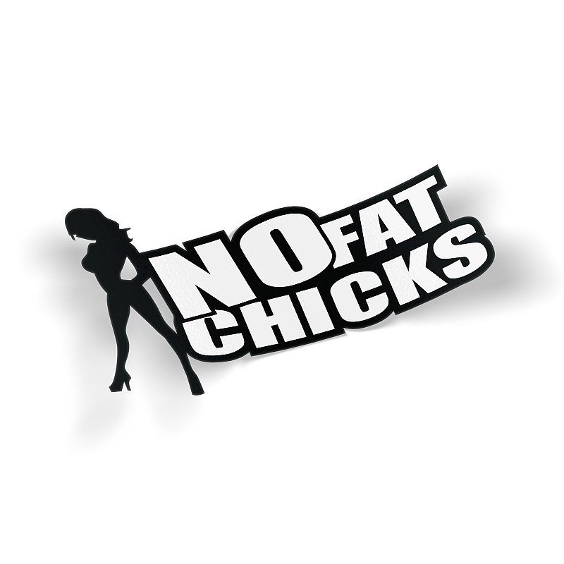 Стикер No Fat Chicks - # 1 Стикер No Fat Chicks #1