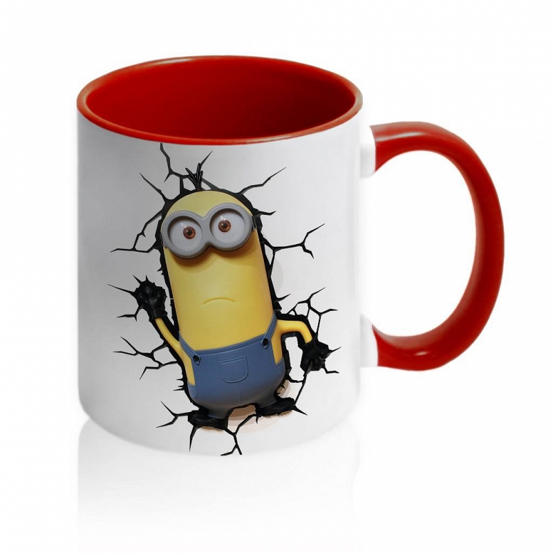 Кружка 3D Миньон на кружке - # 5 Кружка 3D Миньон на кружке #5