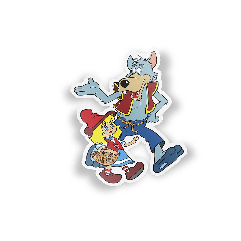 Стикер Волк и Красная шапочка - # 1 Стикер Волк и Красная шапочка #1