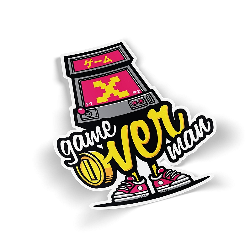 Стикер Game Over Man - # 1 Стикер Game Over Man #1