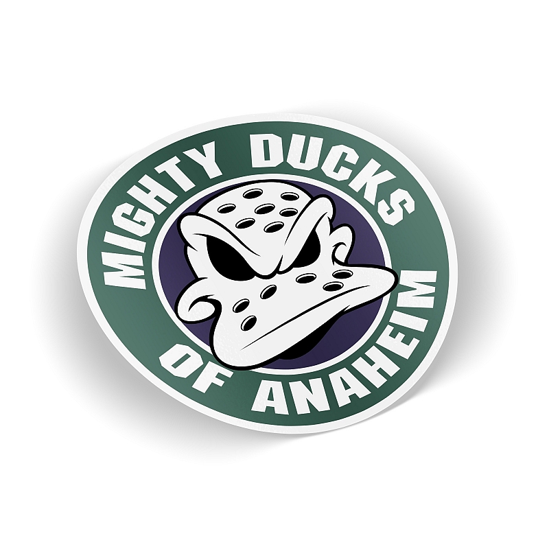 Стикер Mighty Ducks of Anaheim - # 1 Стикер Mighty Ducks of Anaheim #1