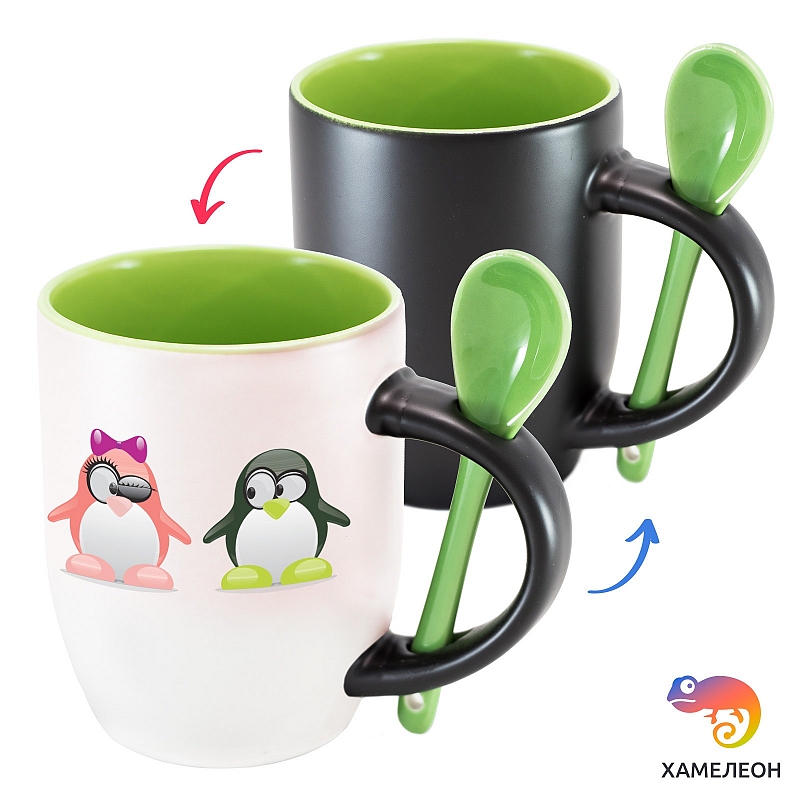 Кружка хамелеон «Линуксянская любовь» - # 1 Кружка хамелеон «Линуксянская любовь» #1