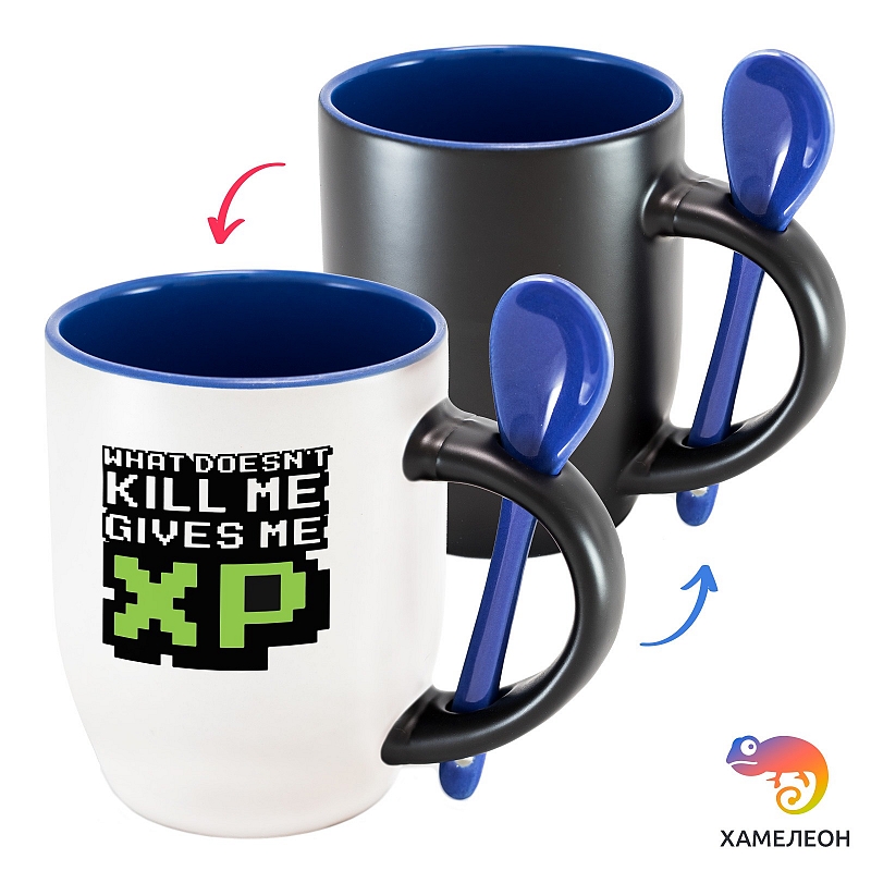 Кружка хамелеон Kill Me Gives Me XP - # 2 Кружка хамелеон Kill Me Gives Me XP #2