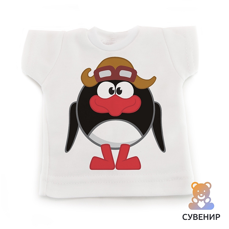 Сувенирная футболка Смешарики Пин - # 1 Сувенирная футболка Смешарики Пин #1