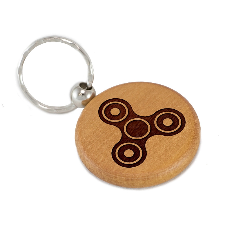 Брелок спиннер из дерева - # 1 Брелок спиннер из дерева #1