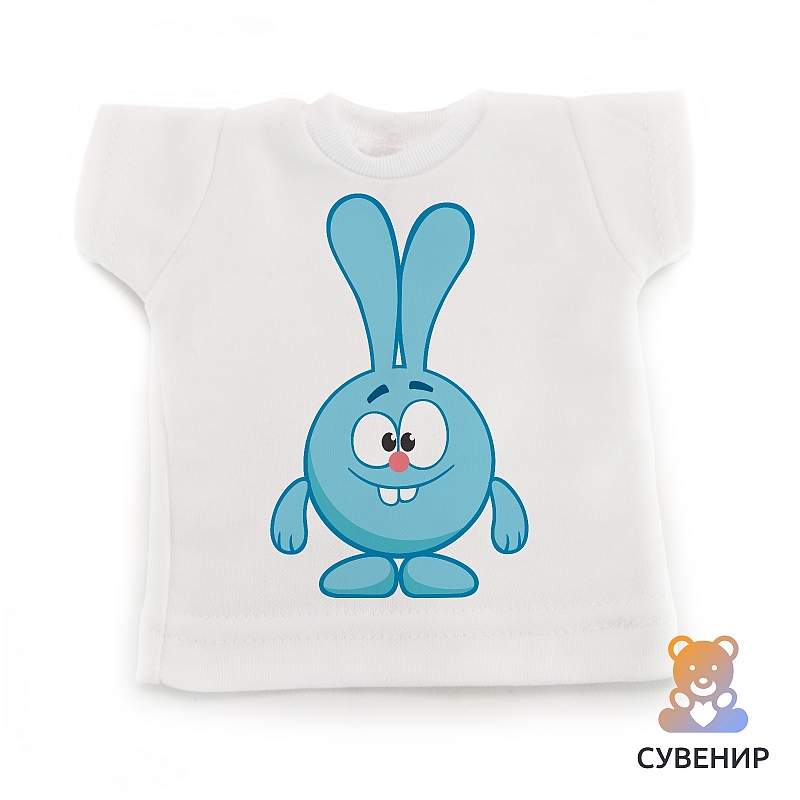 Сувенирная футболка Смешарики Крош - # 1 Сувенирная футболка Смешарики Крош #1