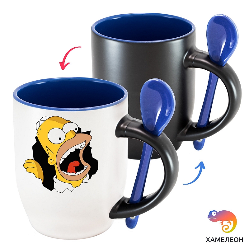 Кружка хамелеон «Гомер Симпсон псих» - # 3 Кружка хамелеон «Гомер Симпсон псих» #3