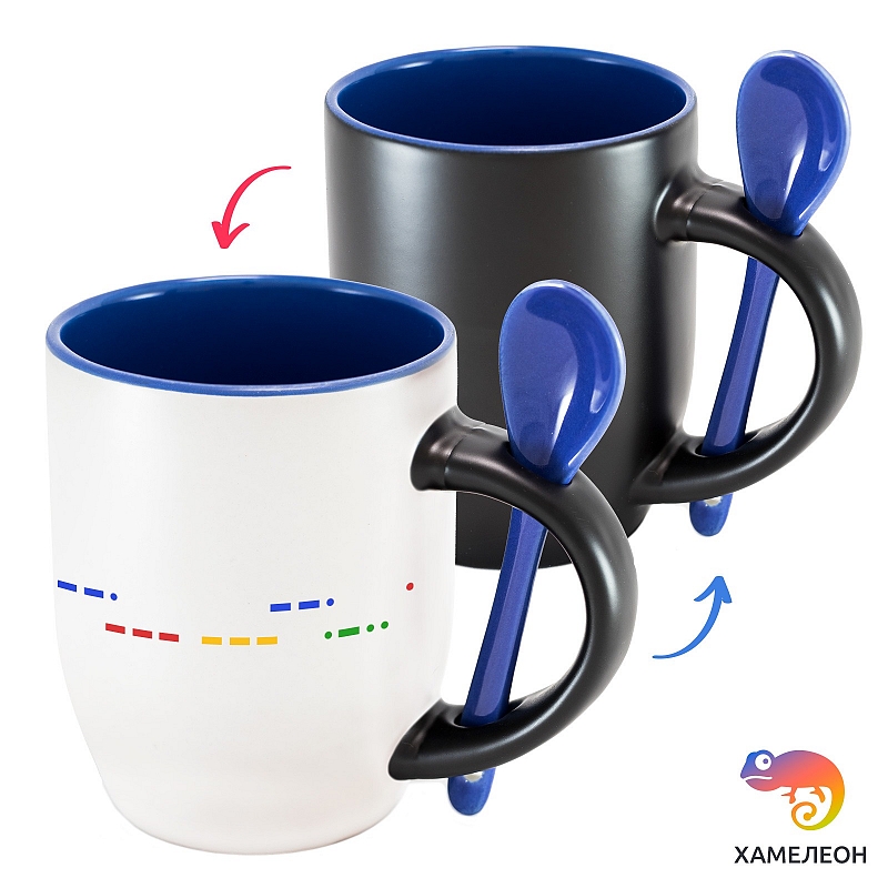 Кружка хамелеон «Азбука морзе» - # 3 Кружка хамелеон «Азбука морзе» #3