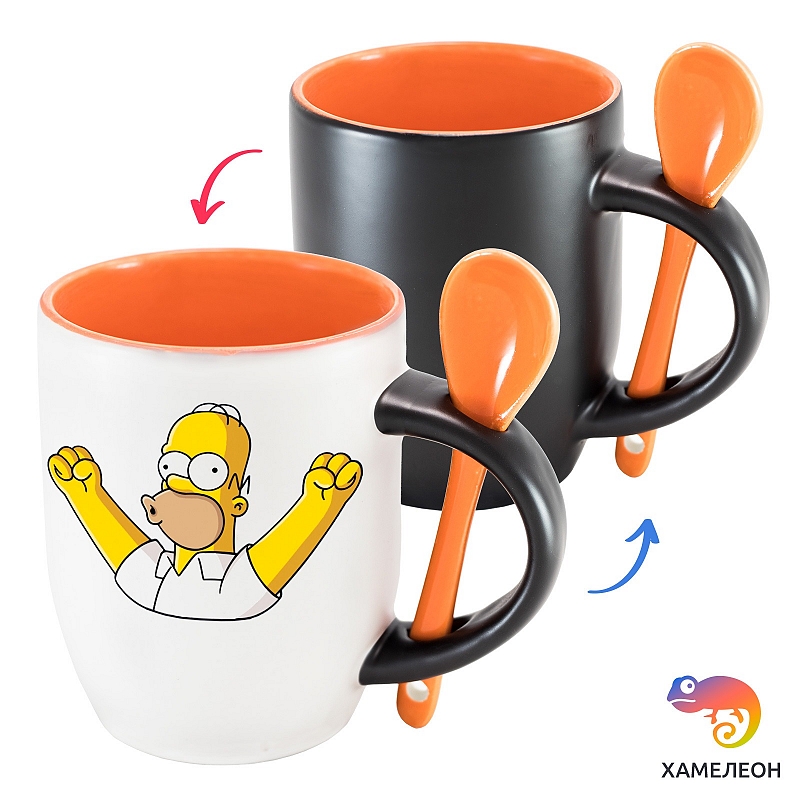 Кружка хамелеон «Гомер Симспон юхуу» - # 2 Кружка хамелеон «Гомер Симспон юхуу» #2