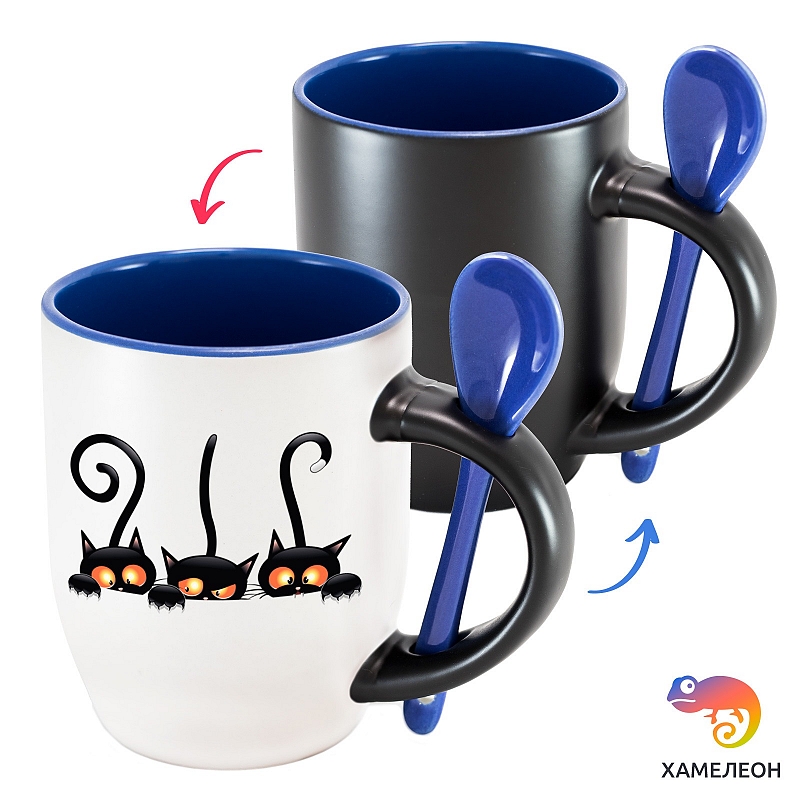 Кружка хамелеон «Котики» - # 3 Кружка хамелеон «Котики» #3