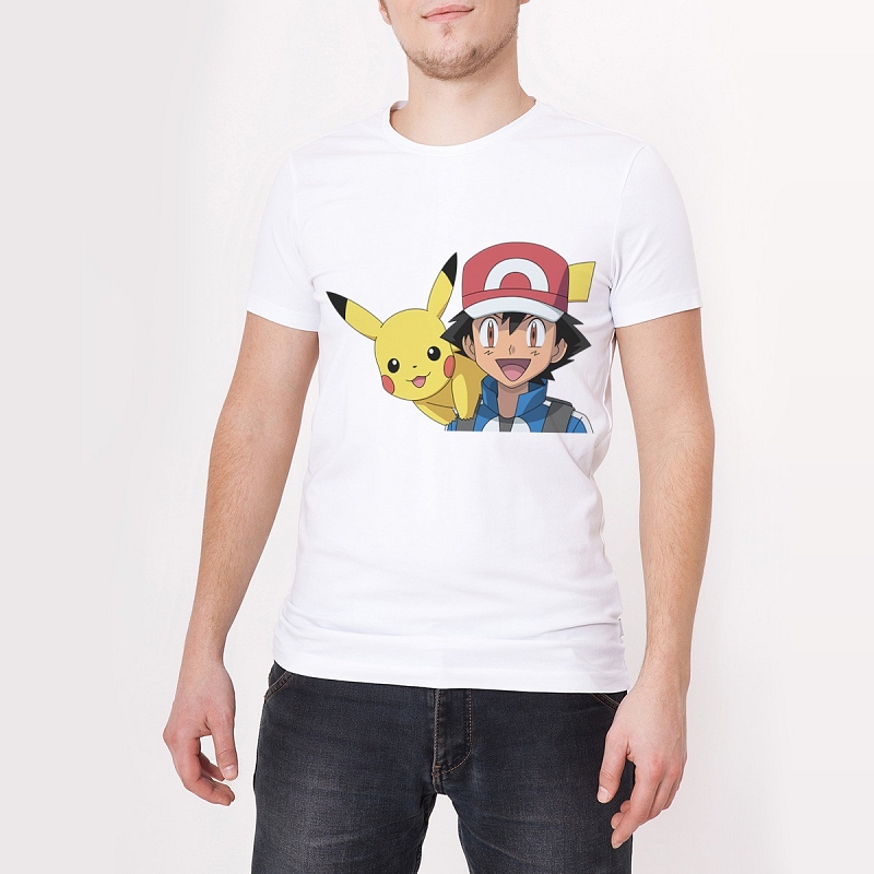Футболка Пикачу и Эш - # 2 Футболка Пикачу и Эш #2
