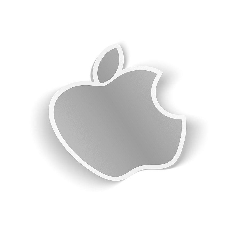 Стикер Apple gray - # 1 Стикер Apple gray #1