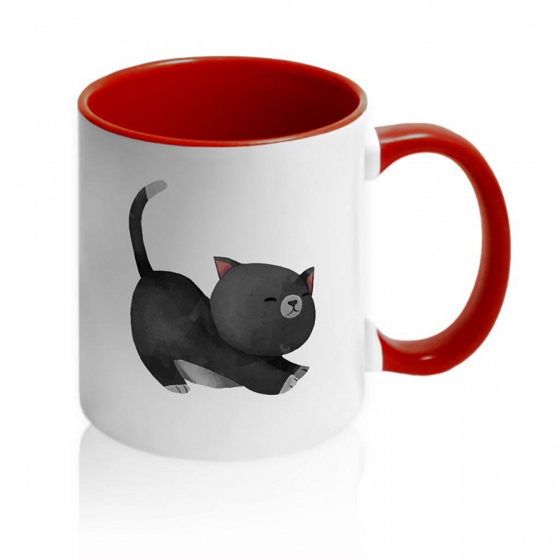 Кружка Котэ подтягивается - # 2 Кружка Котэ подтягивается #2