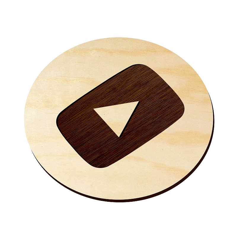 Подставка под кружку YouTube (icon) - # 1 Подставка под кружку YouTube (icon) #1