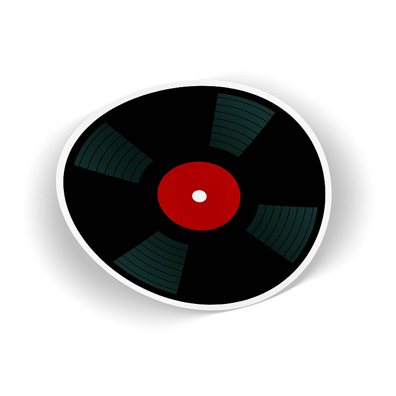 Стикер Vinyl Record #4 - # 1 Стикер Vinyl Record #4 #1