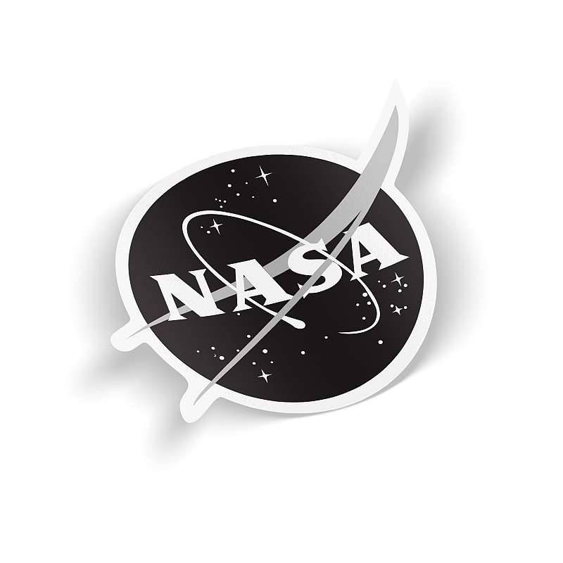 Стикер NASA (monochrome) - # 1 Стикер NASA (monochrome) #1