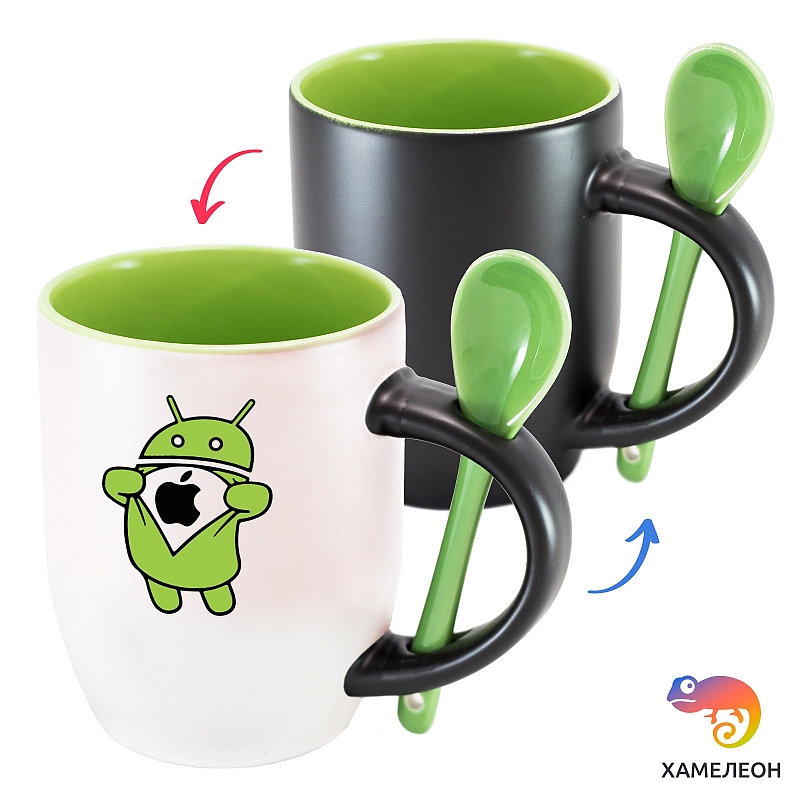 Кружка хамелеон В душе я iOS - # 1 Кружка хамелеон В душе я iOS #1