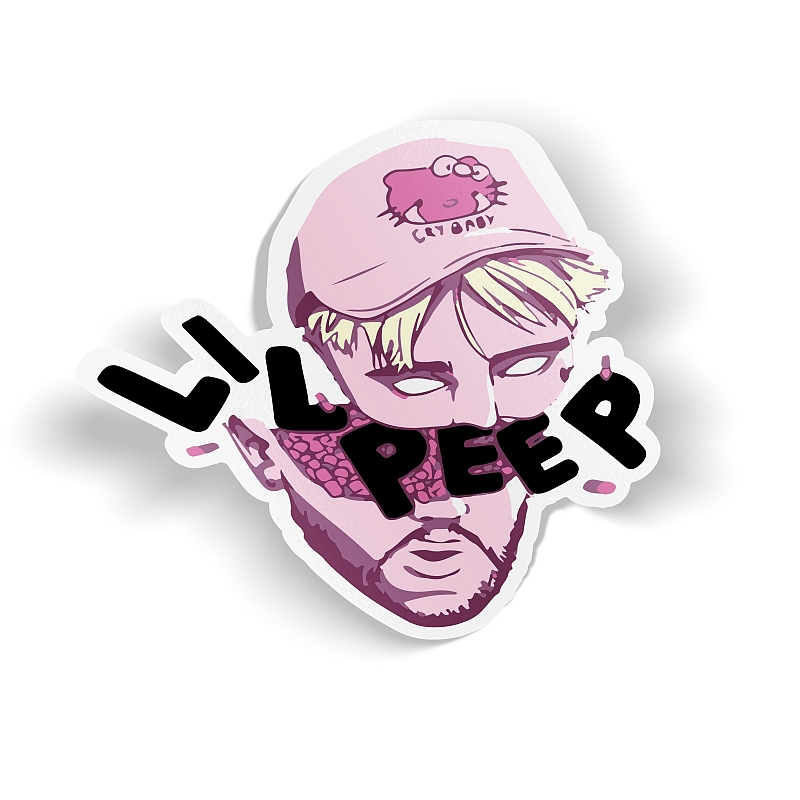 Стикер Lil Peep (Pink) #1