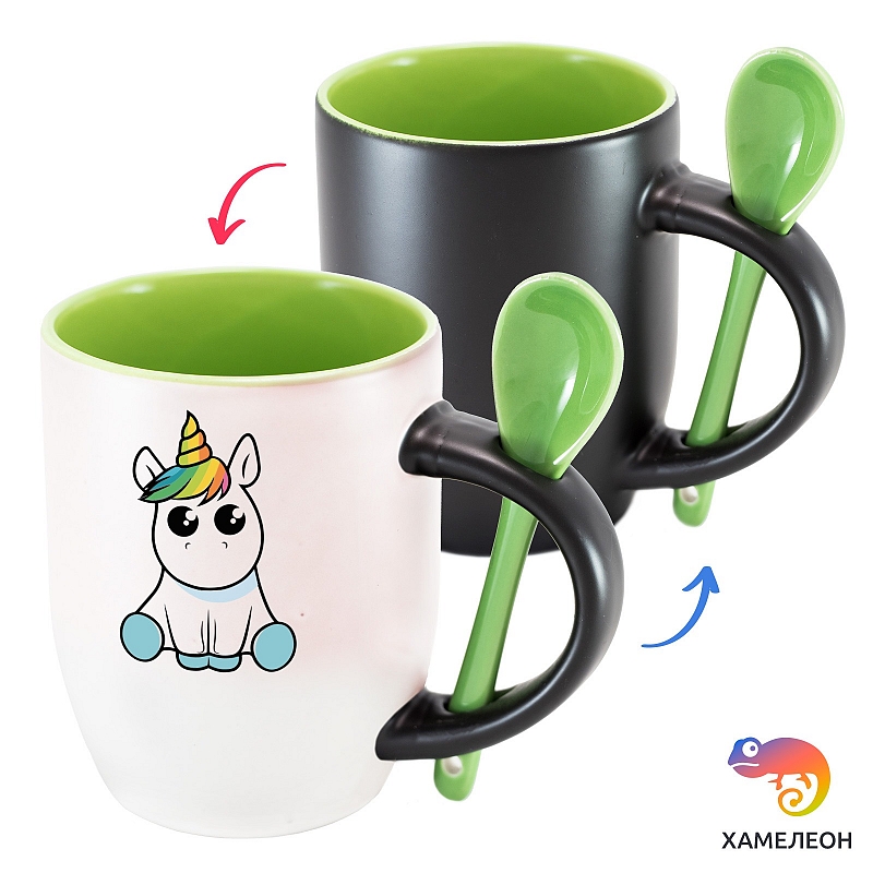 Кружка хамелеон Единорог (малыш) - # 2 Кружка хамелеон Единорог (малыш) #2