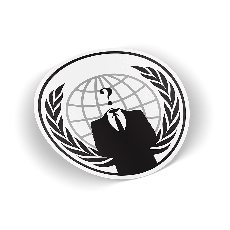 Стикер Anonymous hacktivist #1