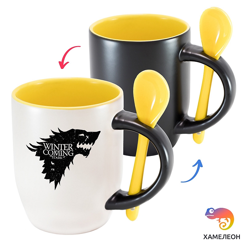 Кружка хамелеон Winter is Coming - # 1 Кружка хамелеон Winter is Coming #1