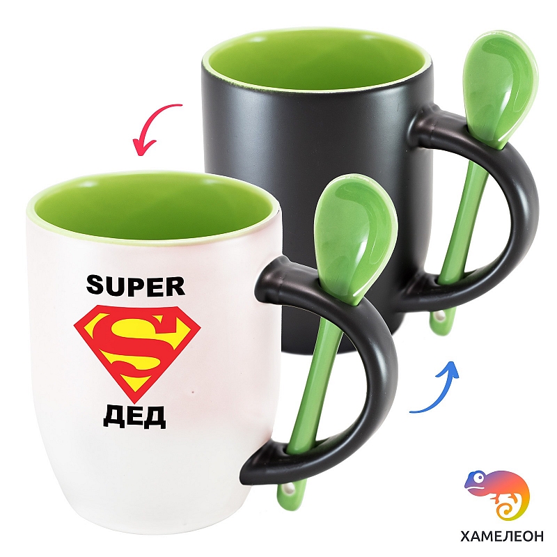 Кружка хамелеон «Super Дед» - # 4 Кружка хамелеон «Super Дед» #4